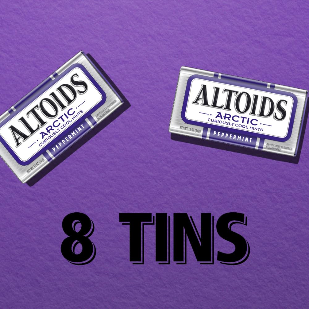 ALTOIDS Arctic Mints 1.2 oz Tin - Pack of 8