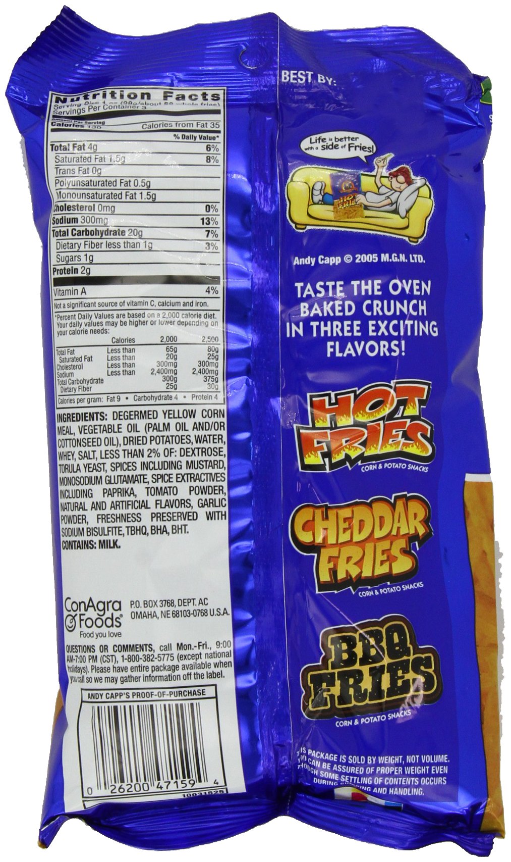 Andy Capp's Ranch Fries Snacks