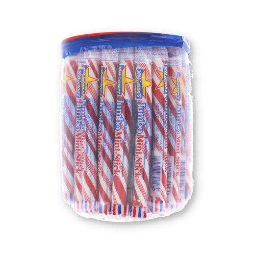 Atkinson, Mint Jumbo Stick - Jar, Count 52 (0.7-oz ) - Sugar Candy / Grab Varieties & Flavors