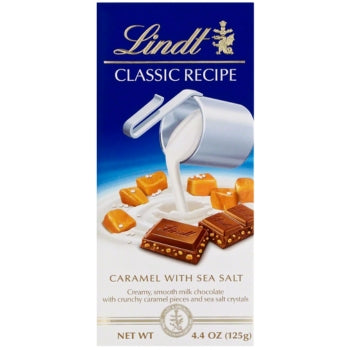 LINDT Tablet Bar CARAMEL SEA SALT 4.4oz