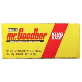 Mr. Goodbar King Size Chocolate & Peanut Bars – Bulk 18ct / 2.6oz Each