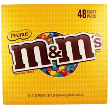 M&M's Peanut Chocolate Candies – Bulk 48ct / 1.74oz Each