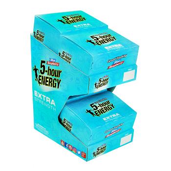 5 Hour Energy Extra Strength Blue Raspberry Display