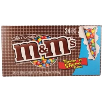 M&M KING SIZE MILK CHOCOLATE 24/3.14oz