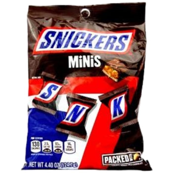 Snickers Original Mini Candy Bars – Peg Bag 12ct / 4.4oz Each