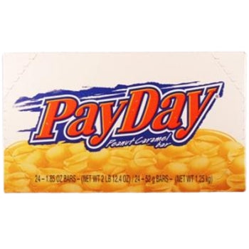 PayDay Peanut Caramel Bars – Bulk 24ct / 1.85oz Each