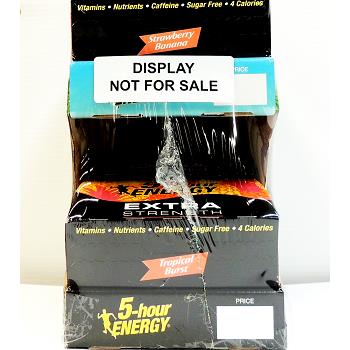 5 Hour Energy Extra Strength Display