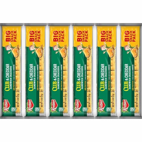 Keebler Club & Cheddar Sandwich Crackers Snack Packs - 12 Packs per Box