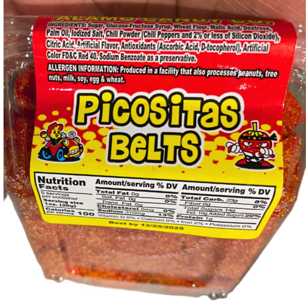 Alamo Candy Picositas Belt , 1 Count (SUGAR CANDY - ETHNIC)
