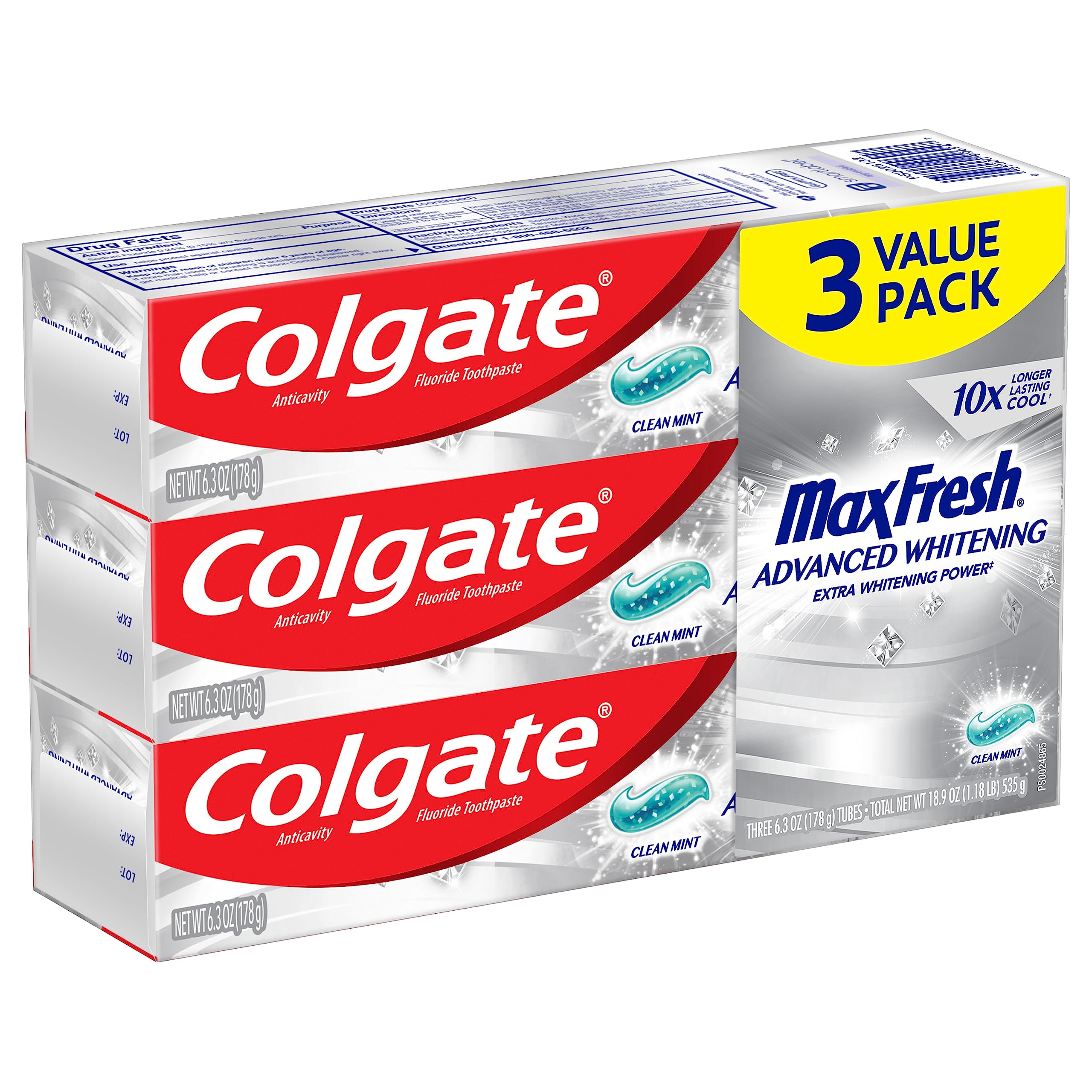 Colgate Max Fresh Toothpaste with Breath Strips