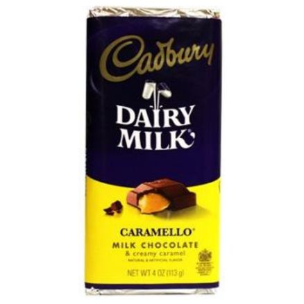 Cadbury Caramello Milk Chocolate & Caramel Tablet Bar 4oz