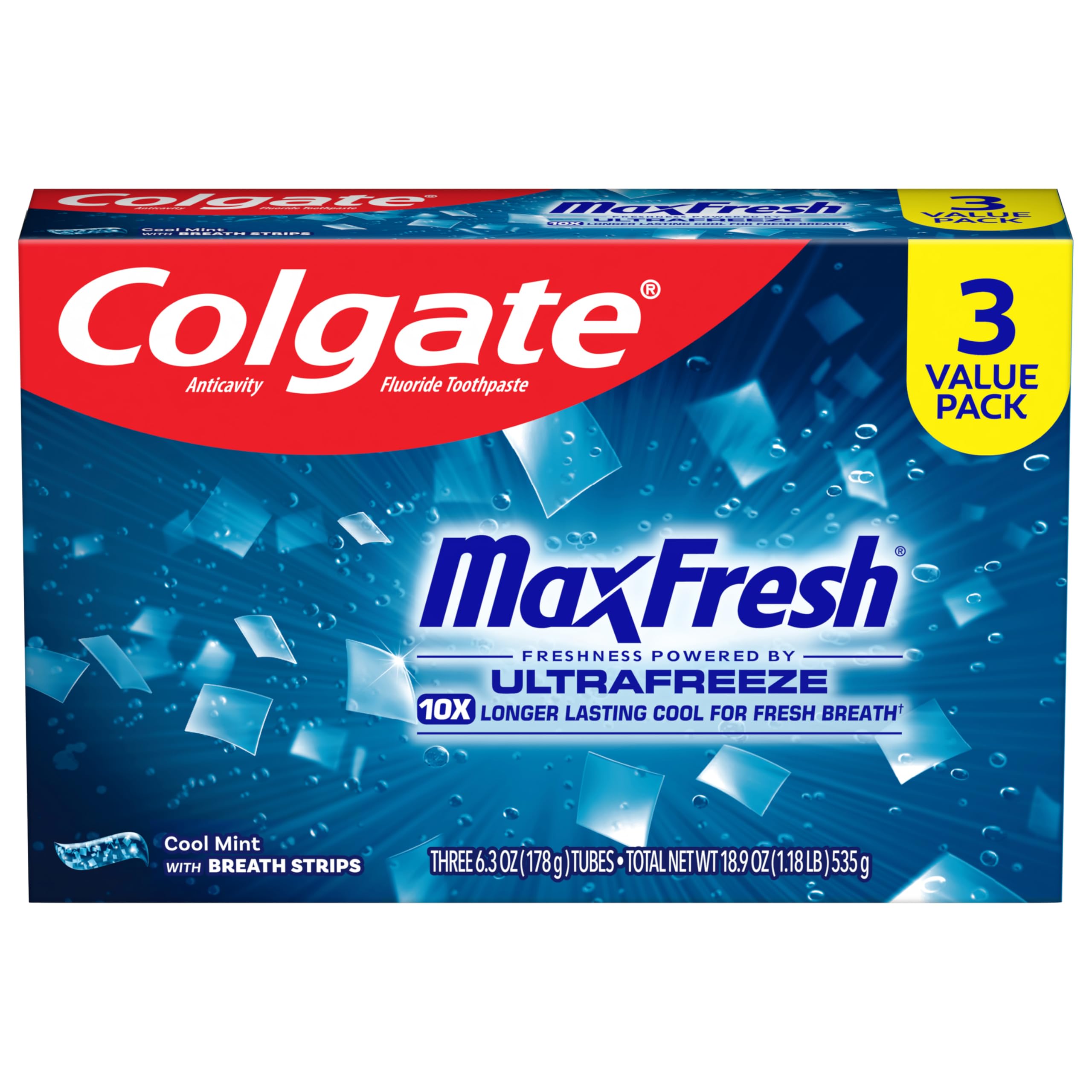 Colgate Max Fresh Toothpaste with Breath Strips