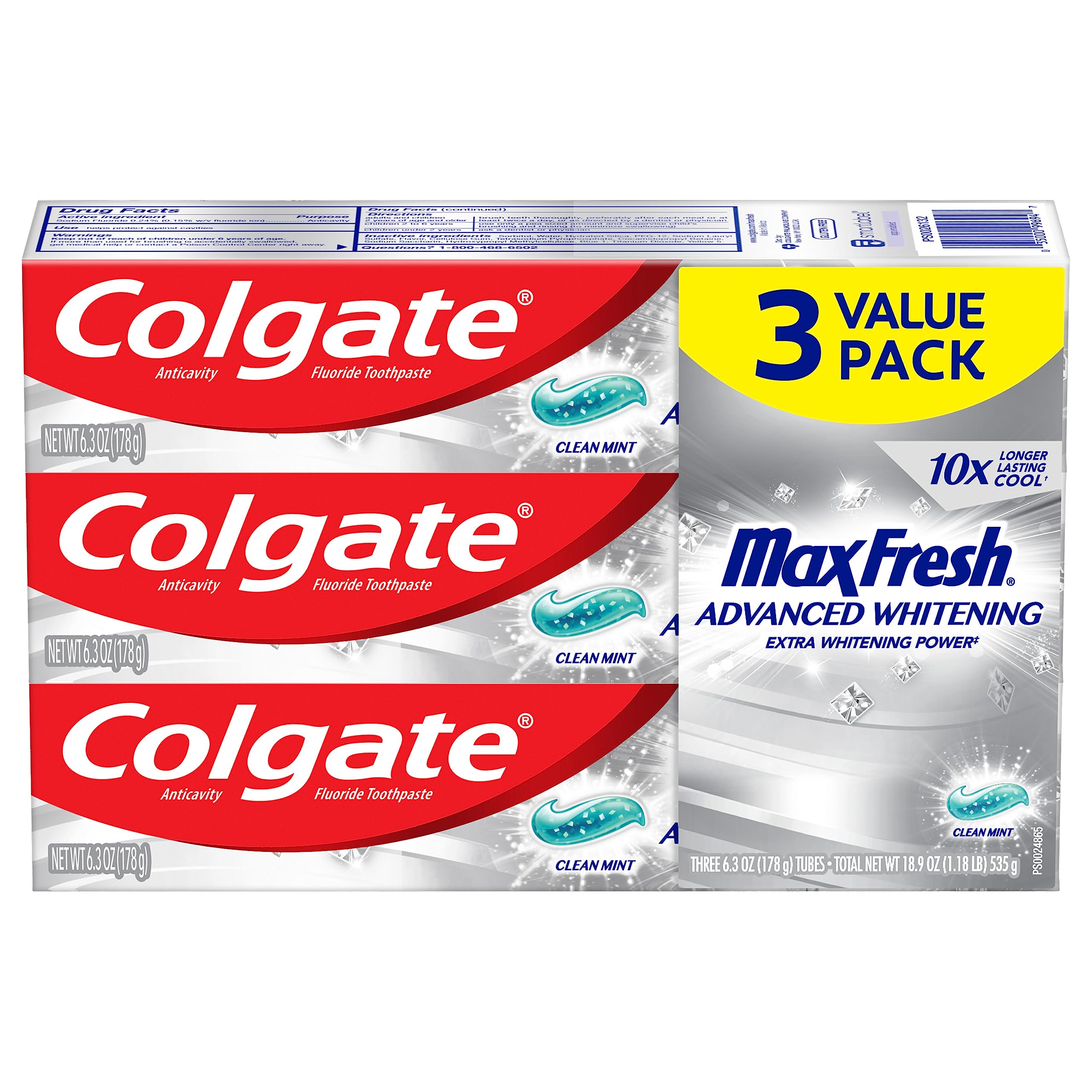 Colgate Max Fresh Toothpaste with Breath Strips