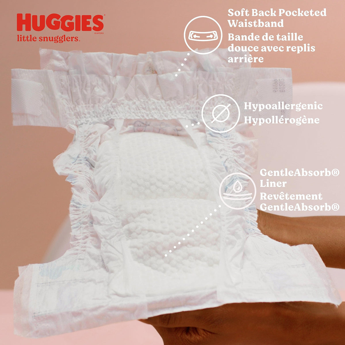 Huggies Little Snugglers printed diaper