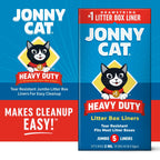 Jonny Cat Litter Box Liners: Heavy Duty - Tear & Leak Resistant - Drawstring Close - Jumbo