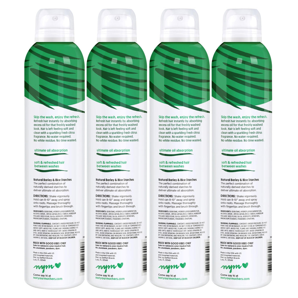 Not Your Mother's Clean Freak Refreshing Dry Shampoo (3-Pack) - 7 oz - Waterless Shampoo Instantly Refreshes Hair Between Washes - Fresh Citrus Scent