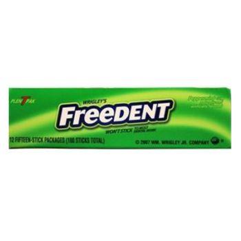 Freedent Peppermint Spearmint Sugar Free Gum - 15ct Pack (Pack of 12)