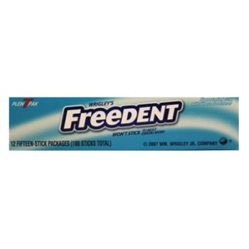 Freedent Spearmint Sugar Free Gum - 15ct Pack (Pack of 12)