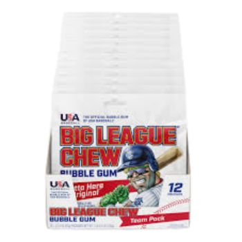 Big League Chew Original Bubble Gum - 2.12oz (Pack of 12)