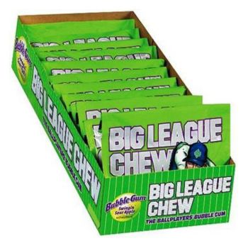 Big League Chew Sour Apple Shredded Bubble Gum - 2.12oz (Pack of 12)