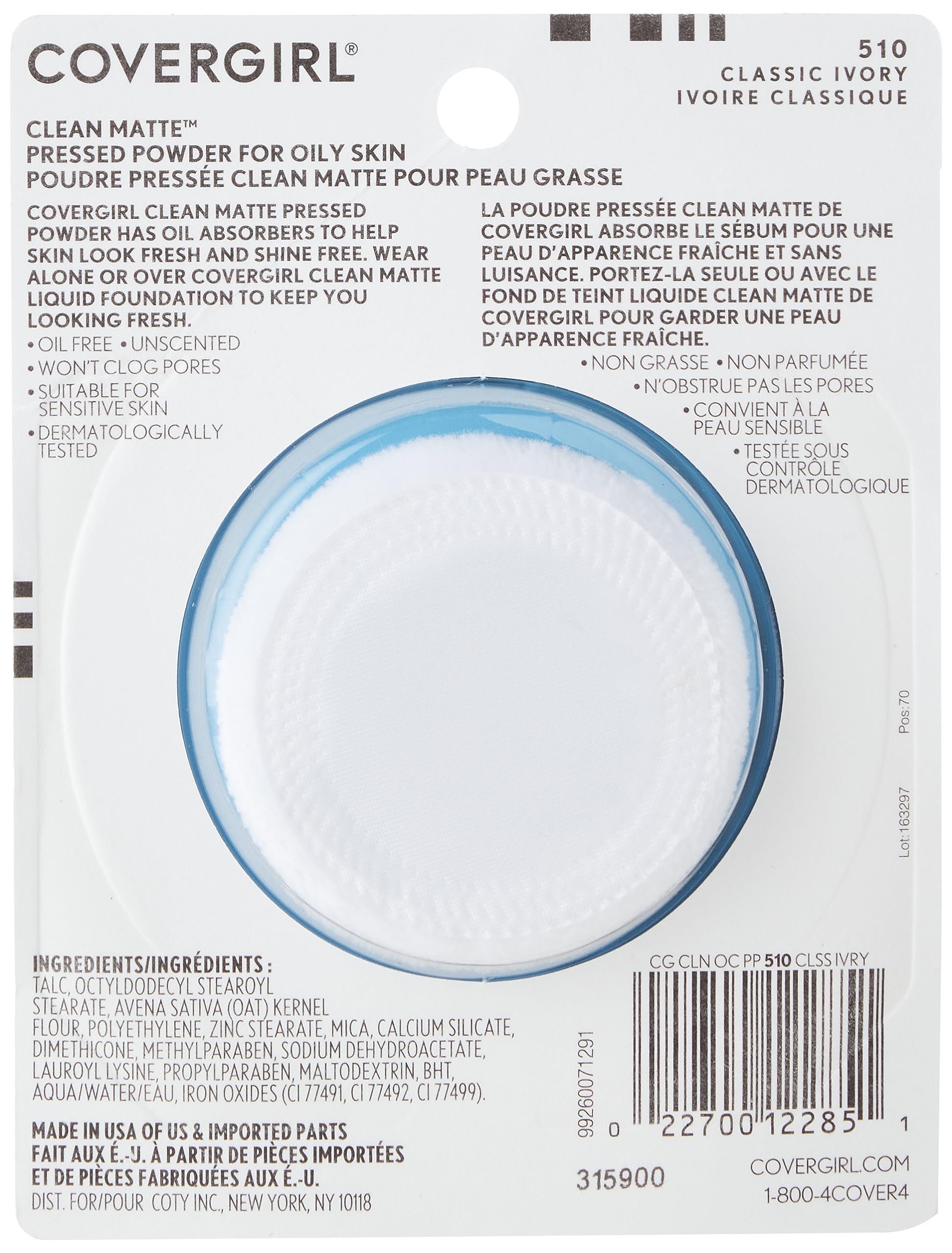 COVERGIRL Clean Matte Pressed Powder