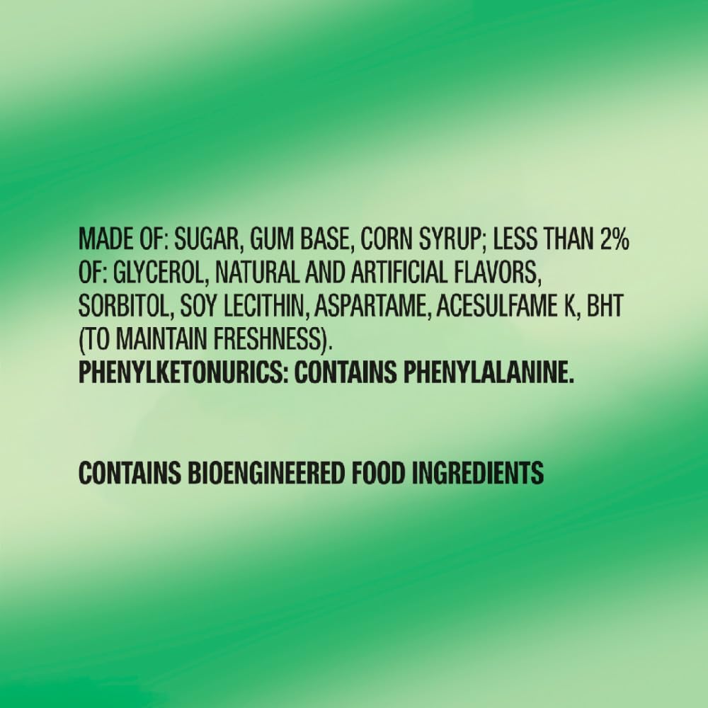 FREEDENT Peppermint Chewing Gum, 15 Stick (Pack of 12)