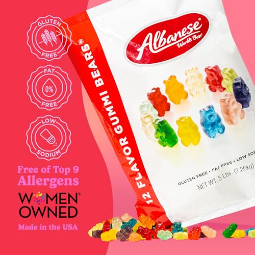Albanese World's Best Gummi Bears - 12 Flavor Assortment