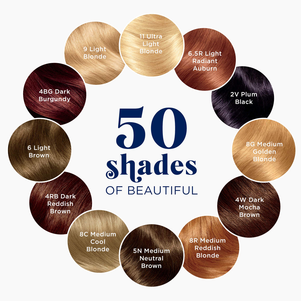 Clairol Nice'n Easy Permanent Hair Dye, 4 Dark Brown Hair Color, 3 Count