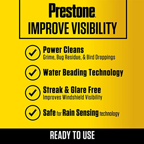 Prestone AS657 Bug Wash Windshield Washer Fluid