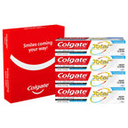 Colgate Total Toothpaste with Stannous Fluoride and Zinc, Multi Benefit Toothpaste with Sensitivity Relief and Cavity Protection, Deep Clean - 5.1 ounce (4 Pack)