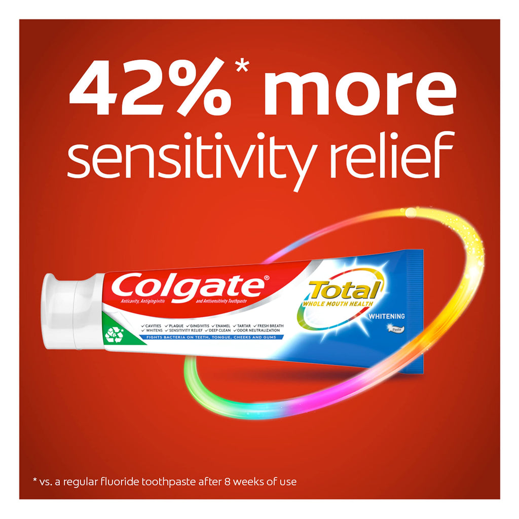 Colgate Total Whitening Mint Toothpaste 4.8 oz - Pack of 4