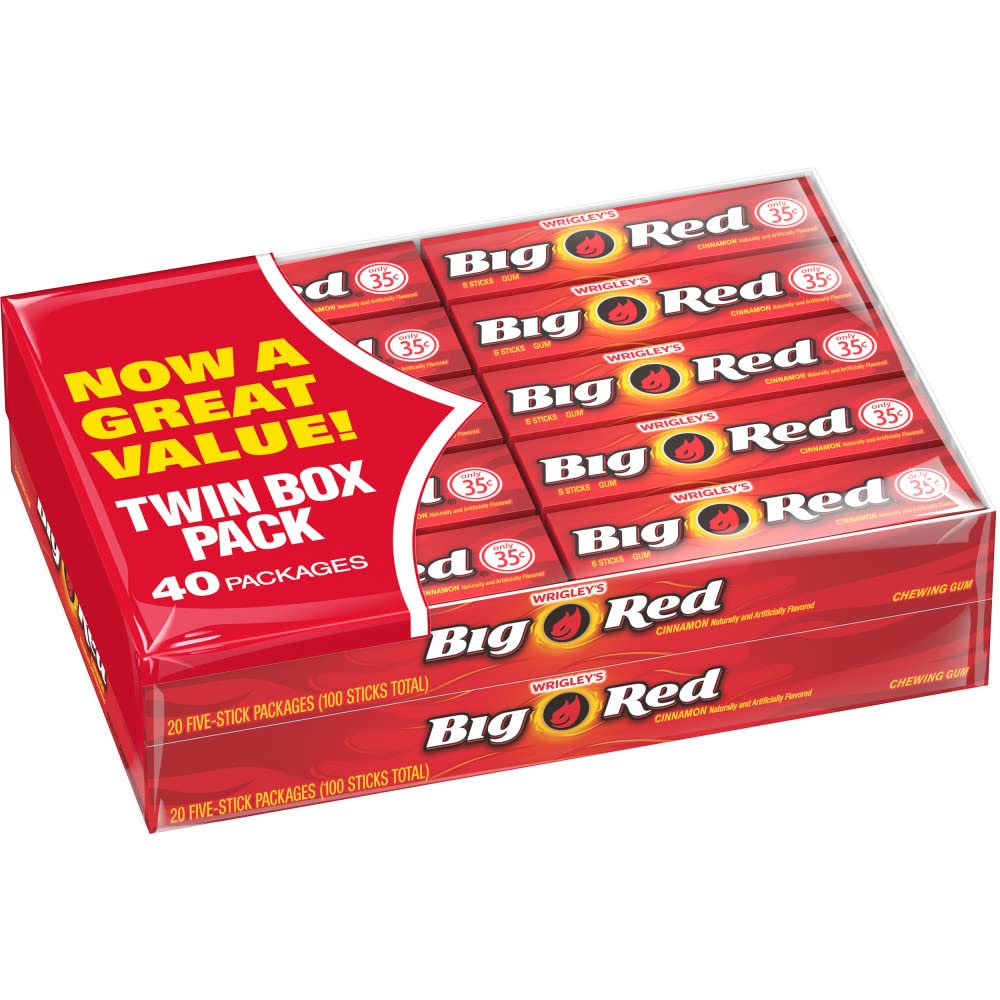 BIG RED WRIGLEY'S BIG RED Cinnamon Chewing Gum