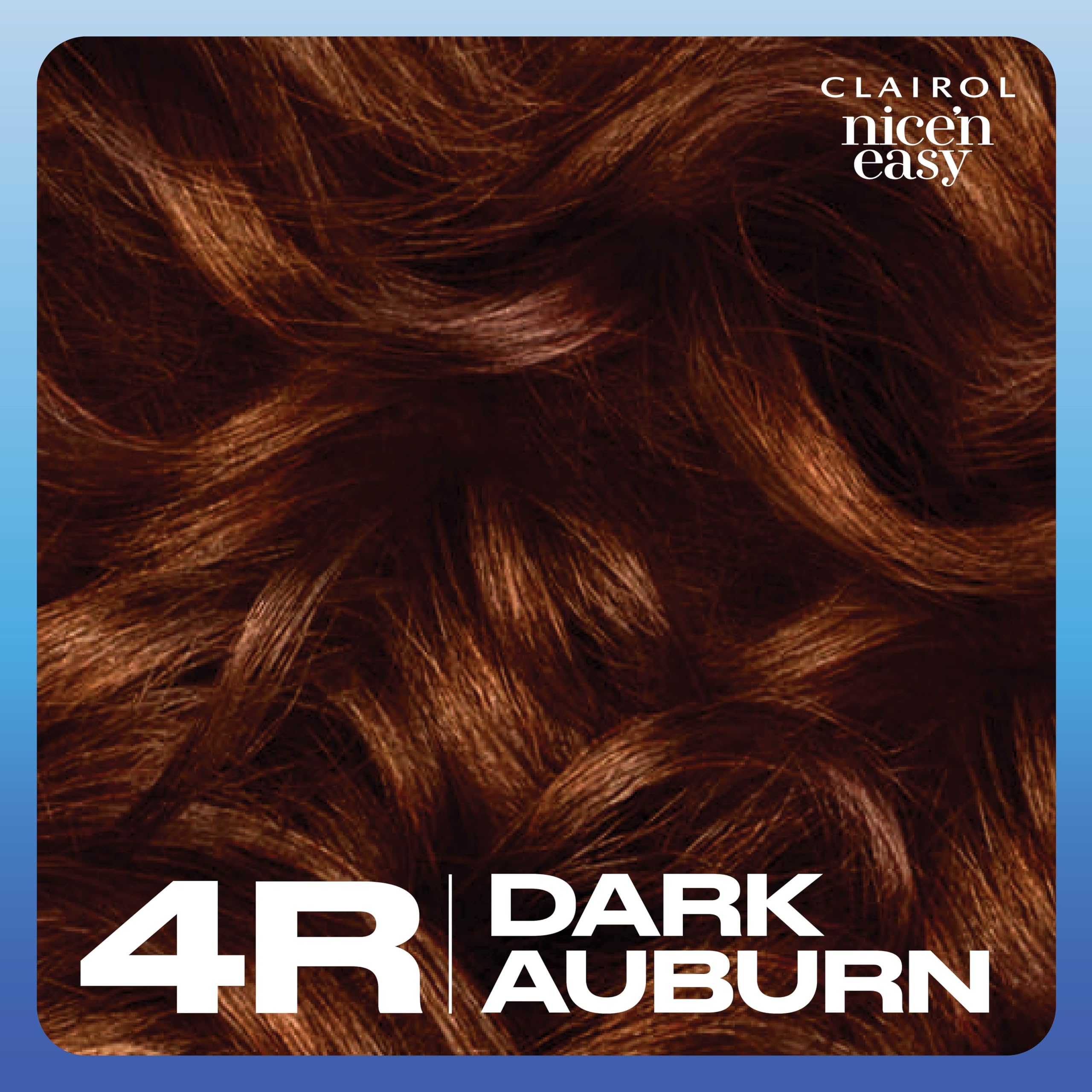 Clairol Nice'n Easy Permanent Hair Dye Dark Auburn 4R - 100% Gray Coverage