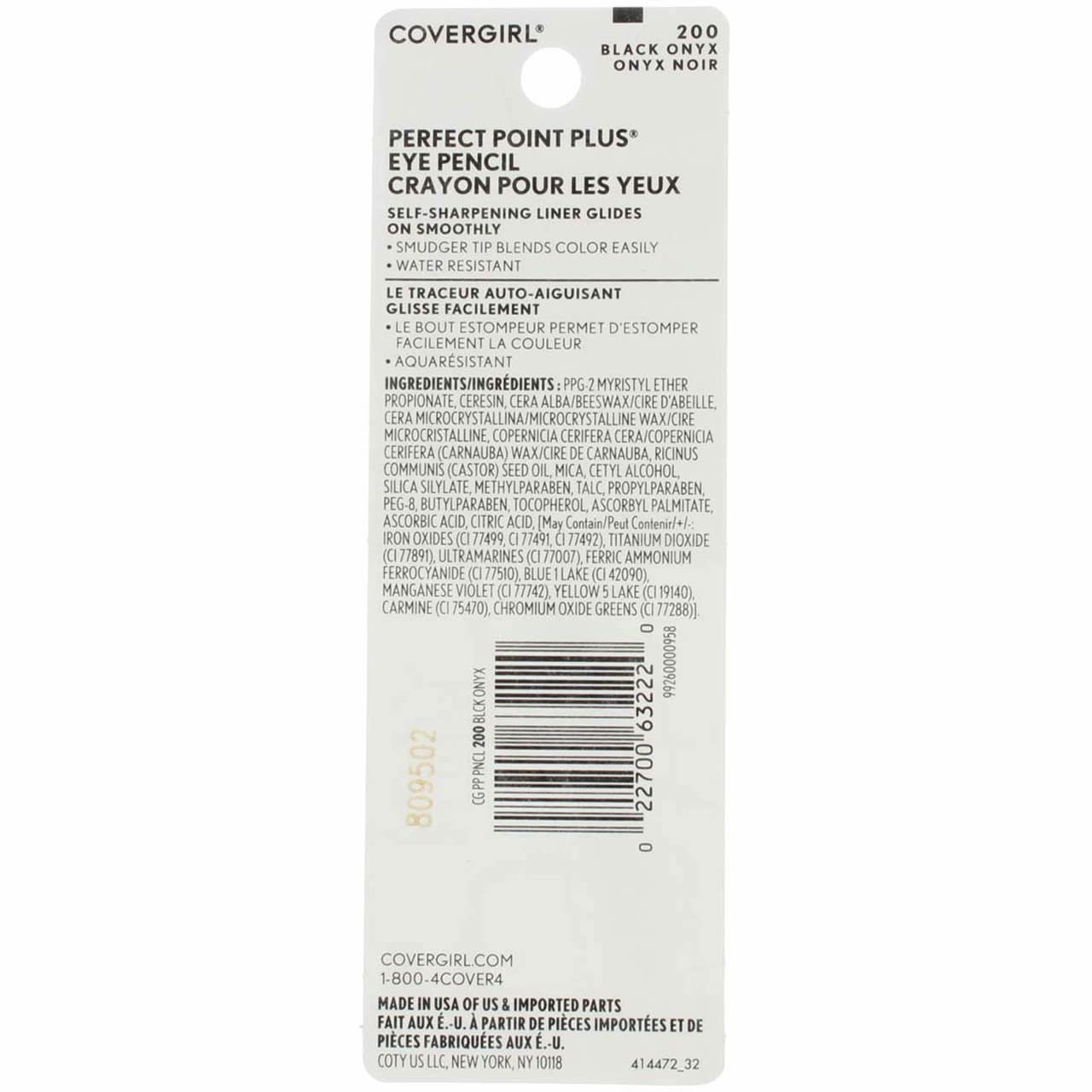 CoverGirl Perfect Point Plus Black Onyx 200 Eyeliner - Pack of 2