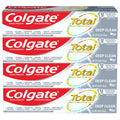 Colgate Total Toothpaste with Stannous Fluoride and Zinc, Multi Benefit Toothpaste with Sensitivity Relief and Cavity Protection, Deep Clean - 4.8 Ounce (4 Pack)