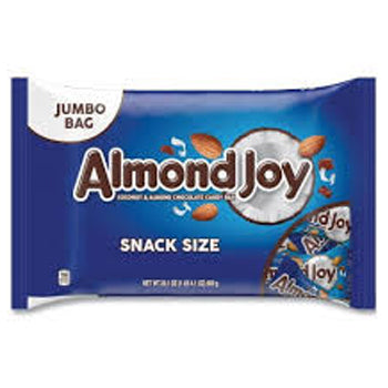 Almond Joy Snack Size Candy Bars – Jumbo Bag 31ct / 20.1oz