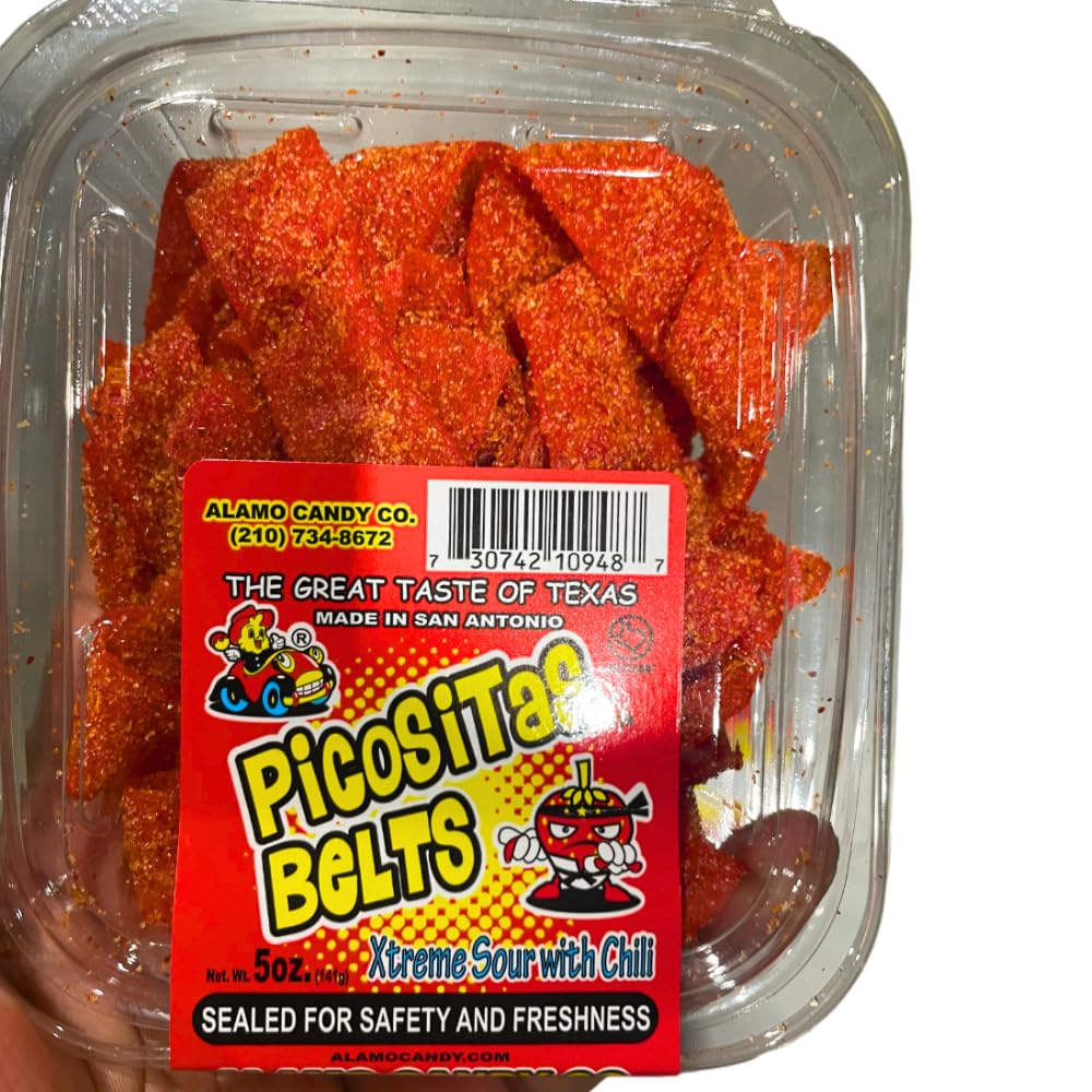 Alamo Candy Picositas Belt , 1 Count (SUGAR CANDY - ETHNIC)
