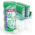 Mentos Pure Fresh Spearmint Sugar Free Gum - 15ct Bottle (Pack of 10)