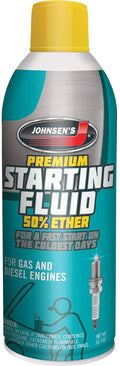 Johnsen's 6752 Premium Starting Fluid with 50% Ether for a Fast Start on The Coldest Days