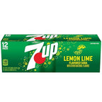 7UP Lemon Lime Soda, 12 fl oz cans, 12 pack