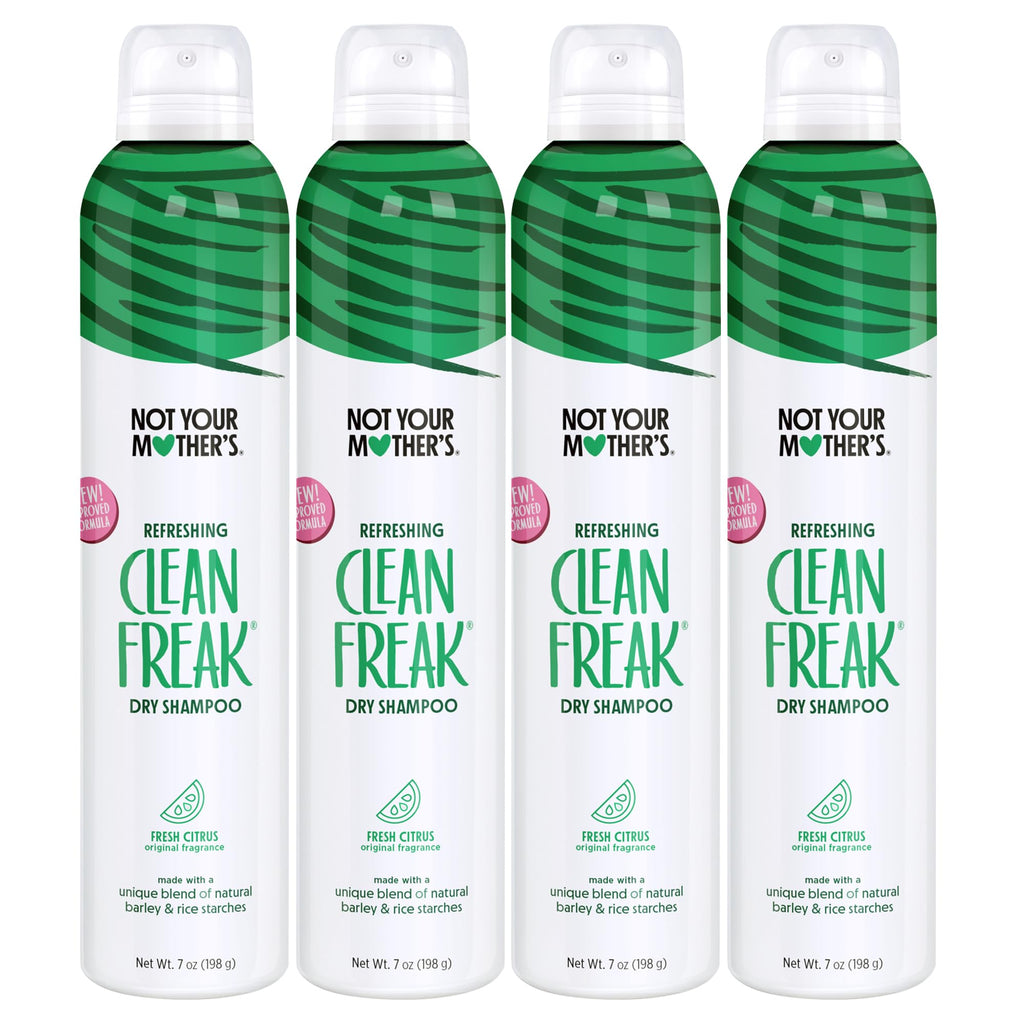 Not Your Mother's Clean Freak Refreshing Dry Shampoo (3-Pack) - 7 oz - Waterless Shampoo Instantly Refreshes Hair Between Washes - Fresh Citrus Scent