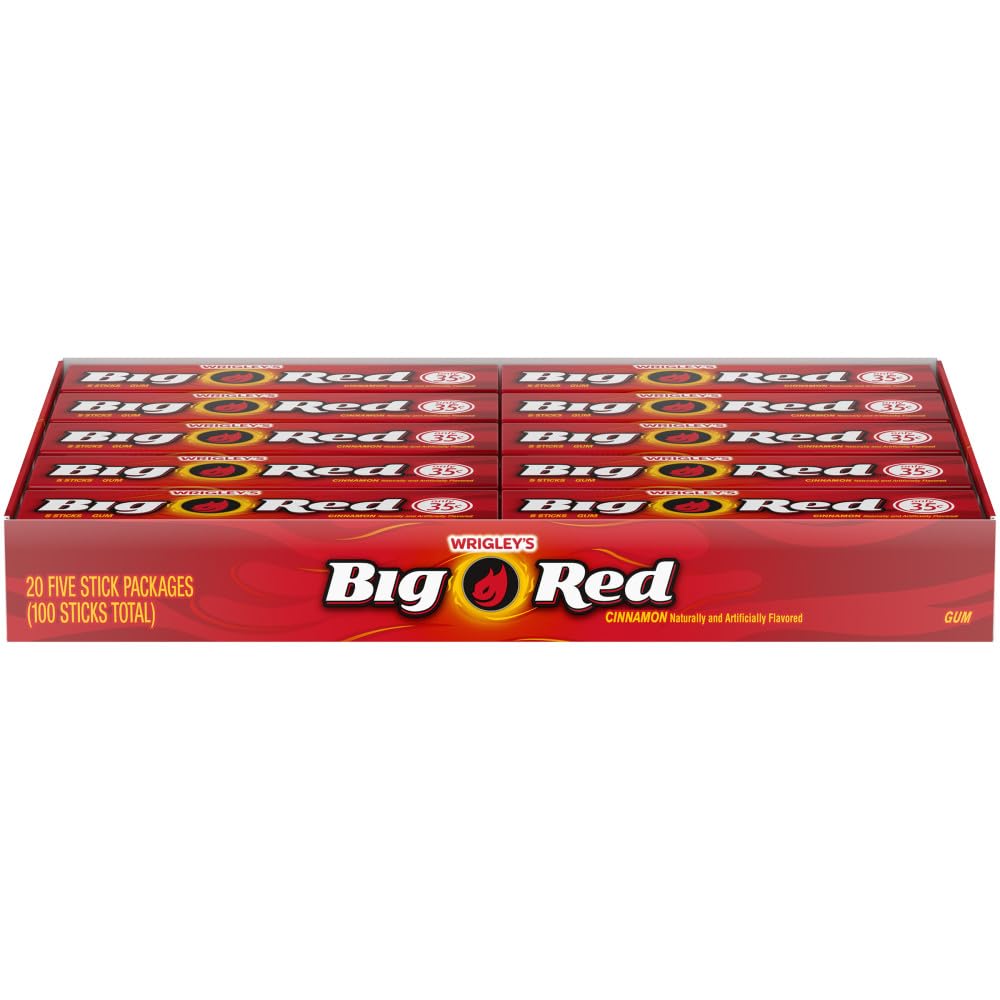 BIG RED WRIGLEY'S BIG RED Cinnamon Chewing Gum