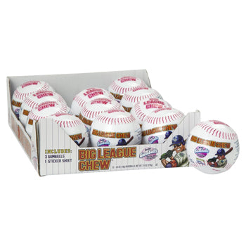Big League Chew Baseball Bubble Gum - 0.63oz Pouch (Pack of 12)