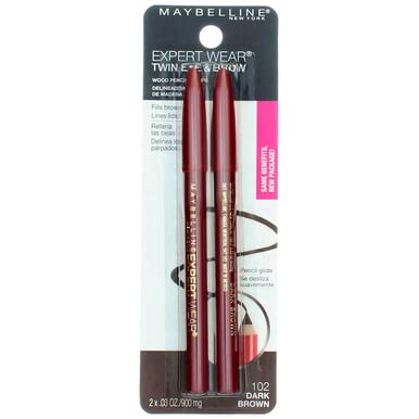 MAYBELLINE Expert Wear Twin Brow & Eye Pencils - Dual Purpose Makeup