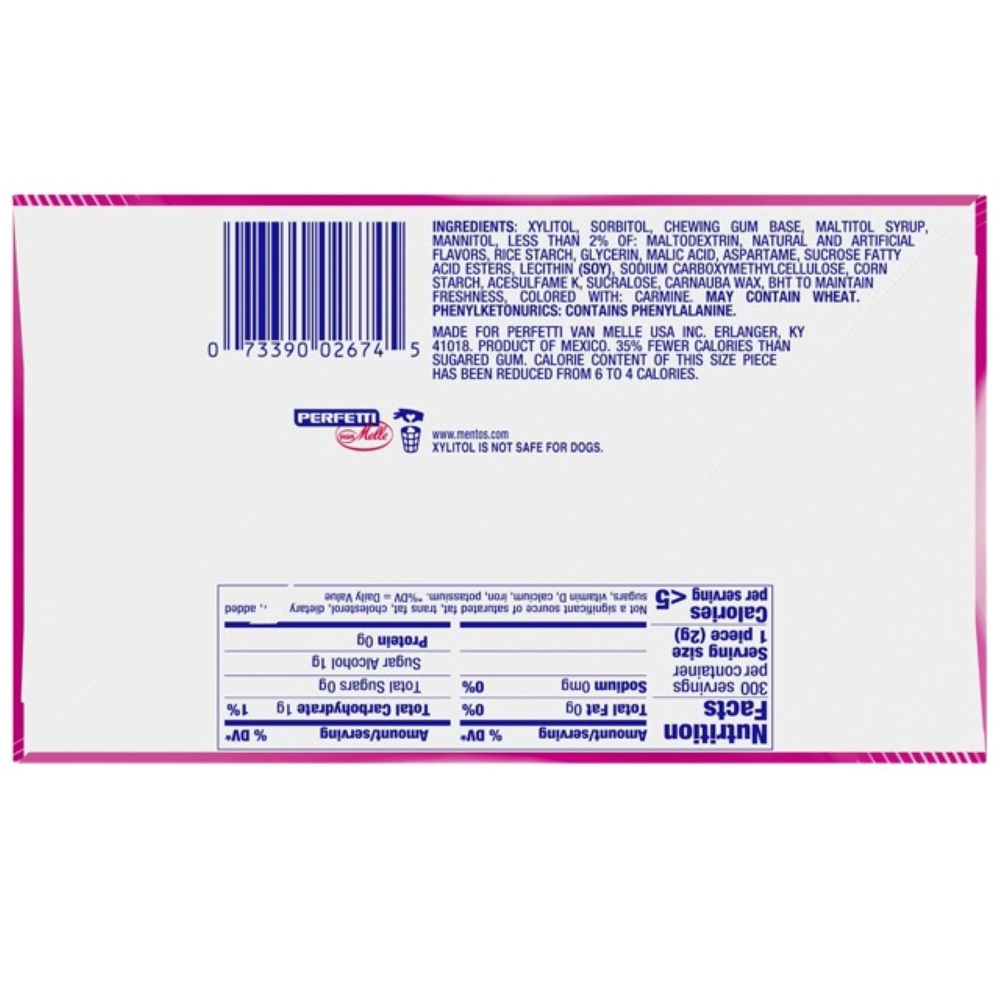 Mentos Mentos Gum Pack of 6