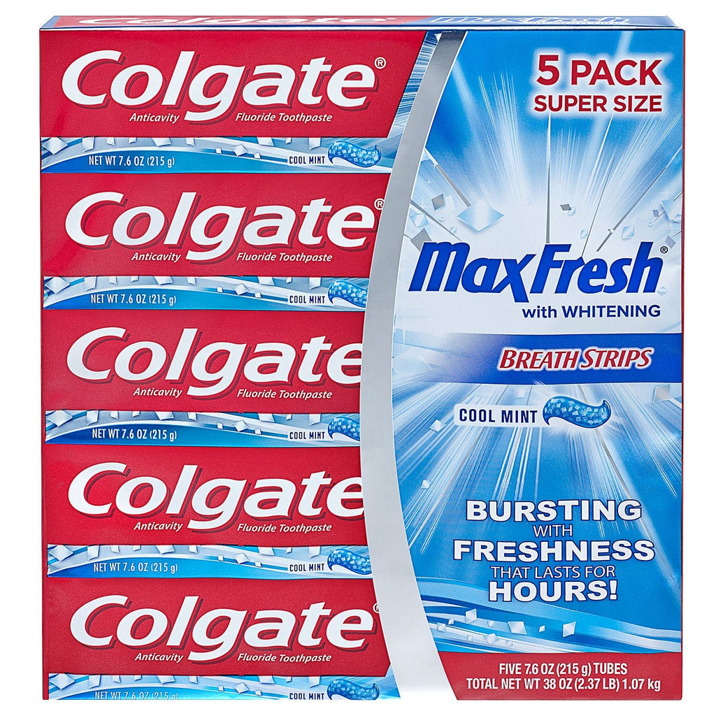 Colgate Max Fresh Whitening Toothpaste 7.6 oz - Pack of 5