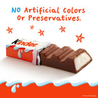 Kinder Chocolate, 18 Four Count Packs, Milk Chocolate Bar with Creamy Milky Filling, Individually Wrapped Candy, 1.8 oz Each