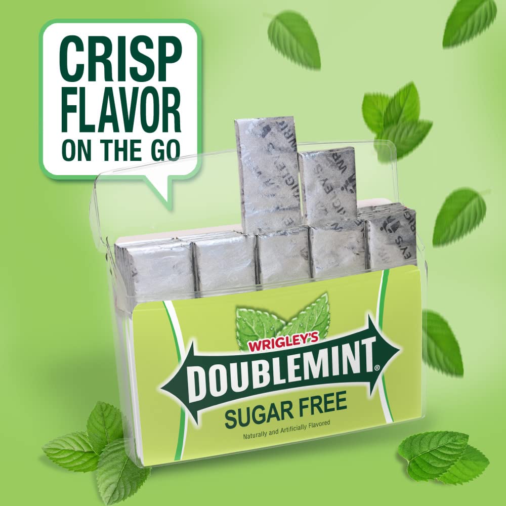 WRIGLEY'S DOUBLEMINT Mint Gum Chewing Gum Mega Pack, 35 Stick (Pack of 6)