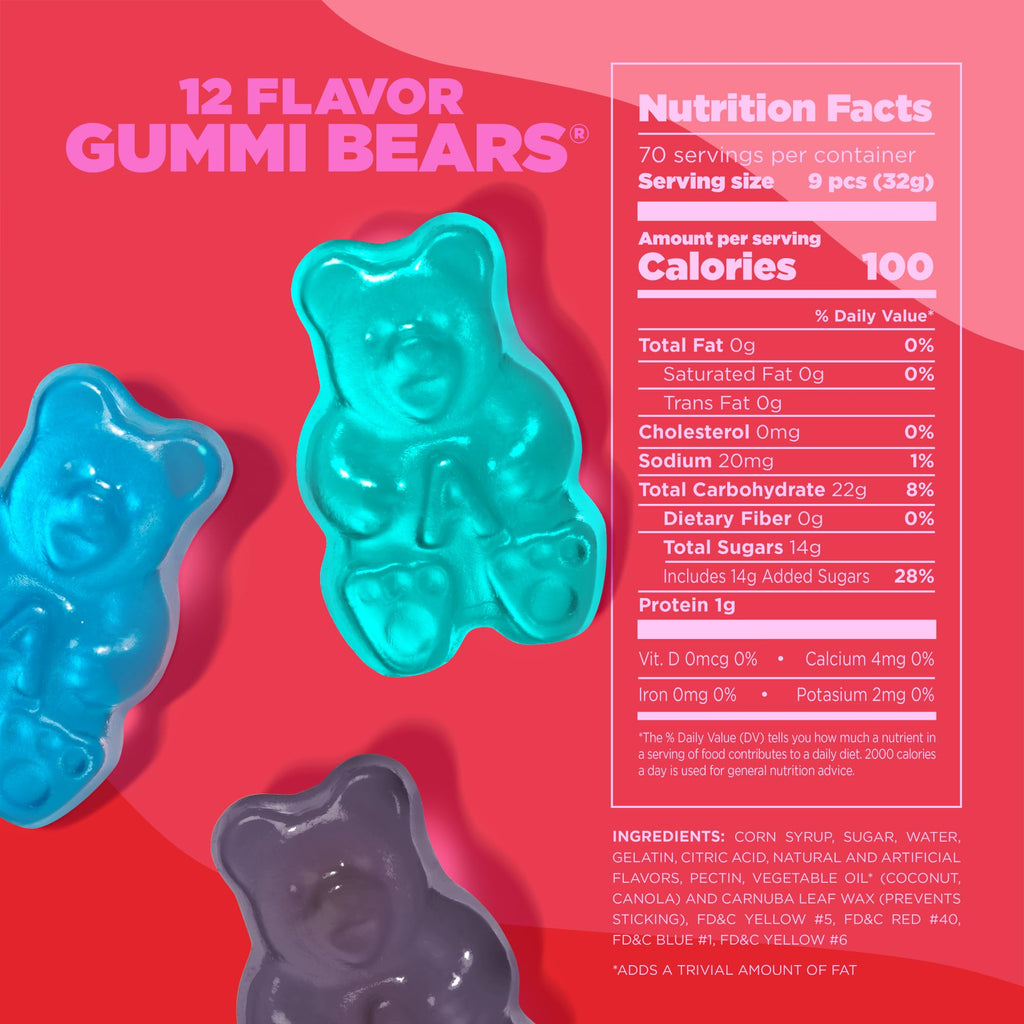 Albanese World's Best Gummi Bears - 12 Flavor Assortment