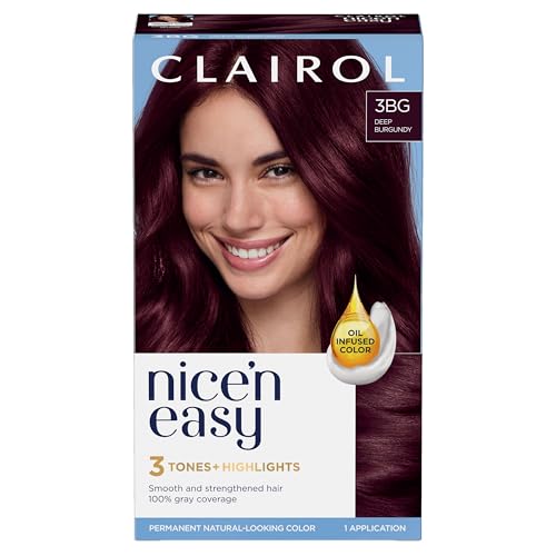 Clairol Nice'n Easy Permanent Hair Dye Dark Auburn 4R - 100% Gray Coverage